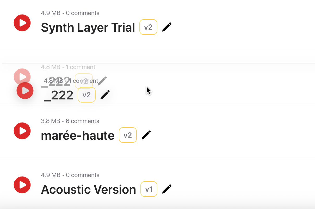 Album sequencing with drag-and-drop ordering