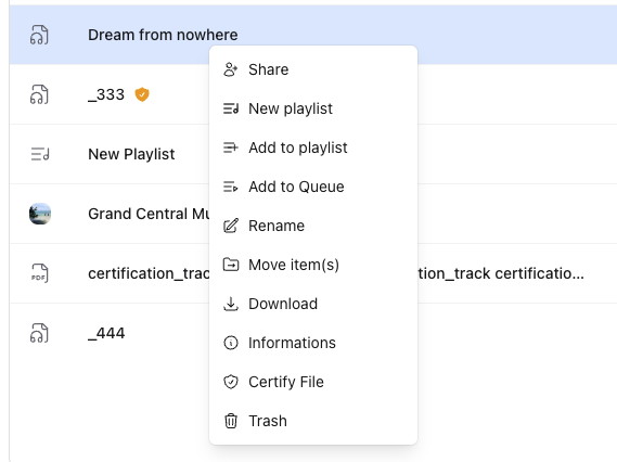 One-click certification from Drive interface